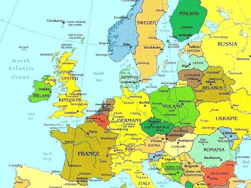 mapa de Luxemburg i països de l'entorn