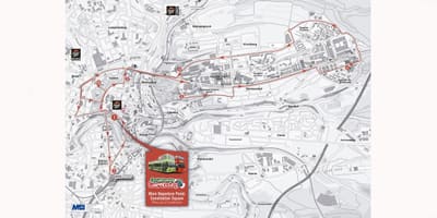 Mapa de hop on hop off Luxemburg
