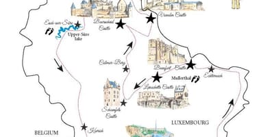 Mapa de Luxemburg castells