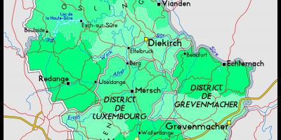 Luxemburg mapa de localització