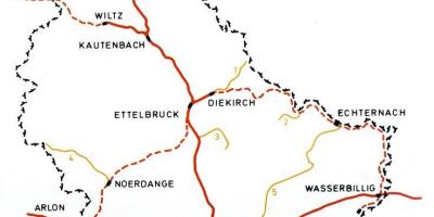 Luxemburg ferroviari mapa